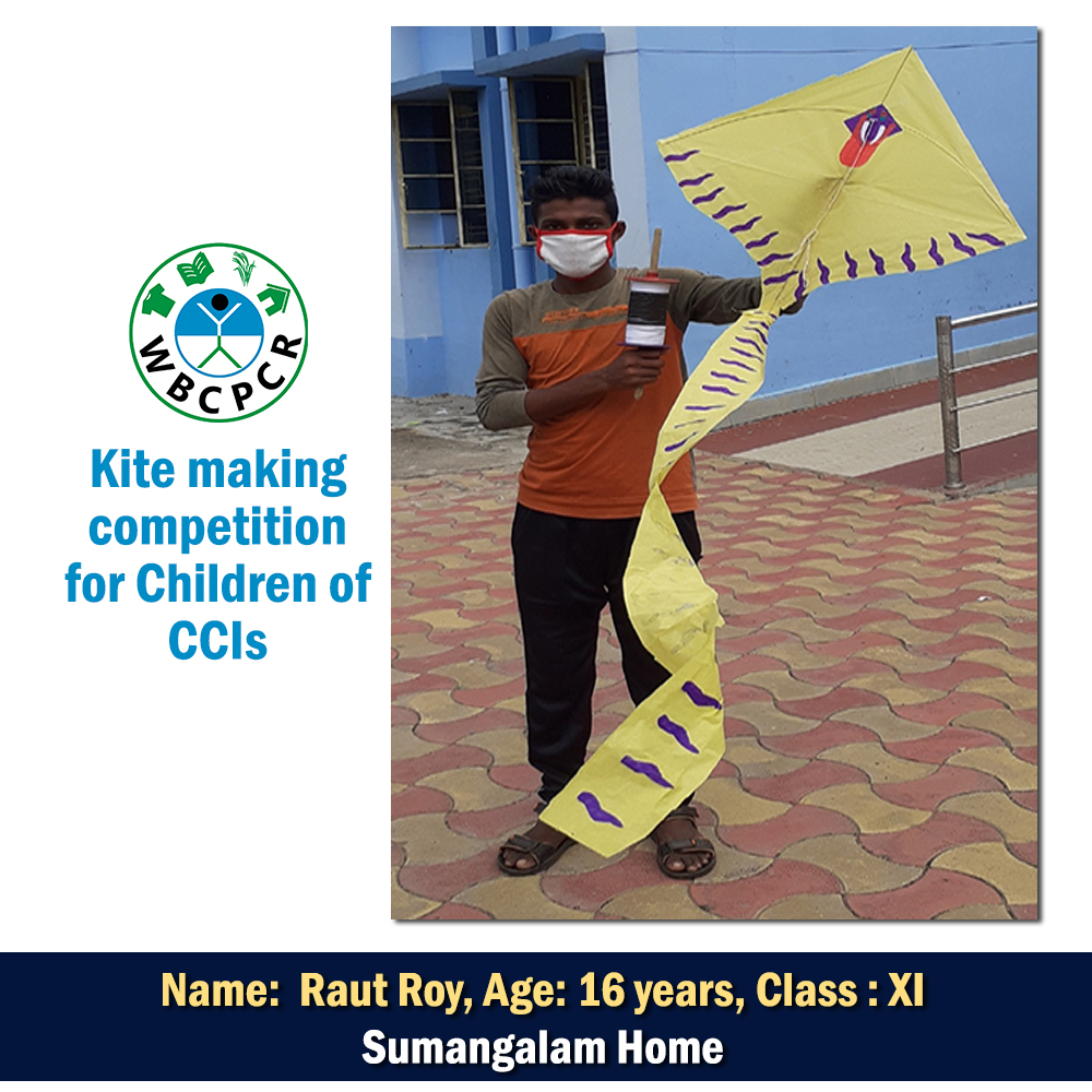 WBCPCR || Kite making competition for Children of CCIs